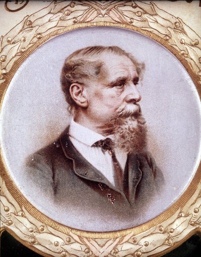 Porträtt av Charles Dickens (1812-1872). av Unknown artist