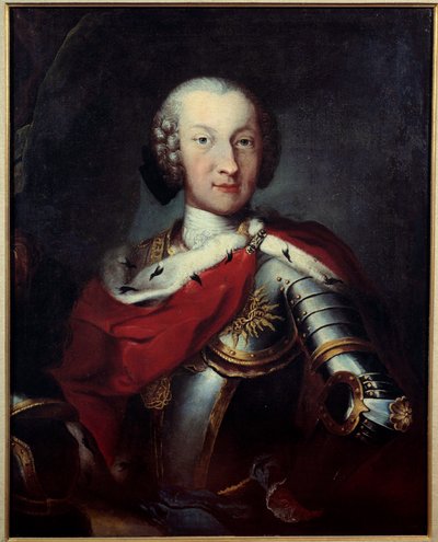 Porträtt av Charles Emmanuel III (1701-1773) hertig av Savojen, kung av Sardinien, stormästare i målningen Annunciaden Anonym. 1700-talets Paris, Hederslegionens museum av Unknown artist