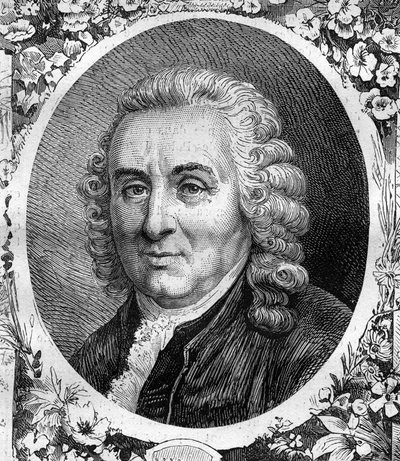 Porträtt av Charles Linne (Carl von Linne, Carl Linnaeus) (1707-1778), svensk naturforskare. Gravyr från 1878. av Unknown artist