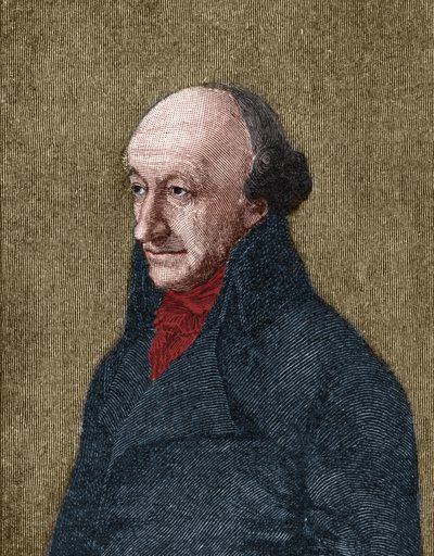 Porträtt av Christoph Martin Wieland (1733-1813) tysk poet, översättare och redaktör. av Unknown artist