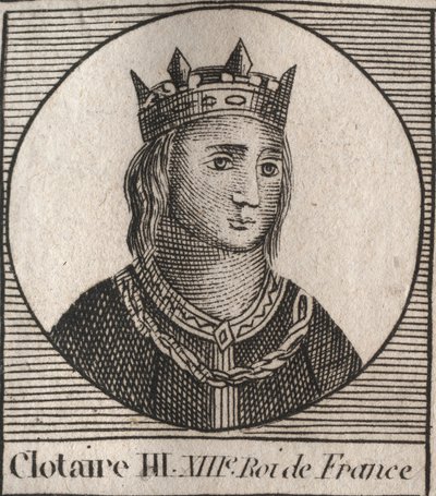 Porträtt av Clothaire III av Unknown artist