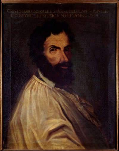 Porträtt av Cristobal de Morales, engelsk kompositör (målning av Unknown artist