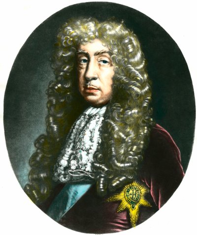 Porträtt av hertig och greve John de Lauderdale (1616-1682), skotsk politiker. Gravyr från 1800-talet, Privat samling av Unknown artist