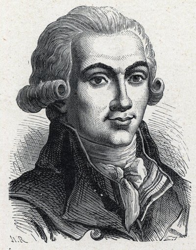 Porträtt av Elie Guadet (1758-1794), fransk revolutionär. av Unknown artist