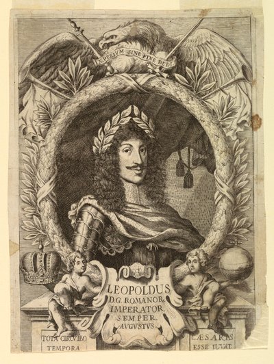 Porträtt av kejsar Leopold I (1640-1705) av Unknown artist