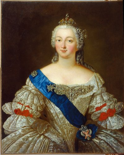 Porträtt av kejsarinnan Elisabeth Petrovna av Unknown artist