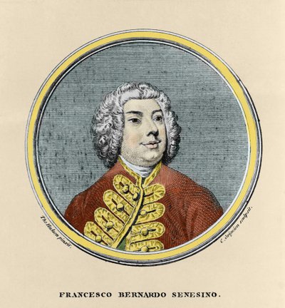 Porträtt av Francesco Bernardo Senesino (1680 - 1750). av Unknown artist