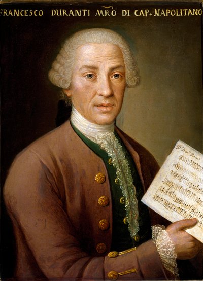 Porträtt av Francesco Durante (1684-1755), organist och mästare i det napolitanska kapellet Anonym målning. 1700-talets Bologna, Civic Musical Bibliographic Museum av Unknown artist