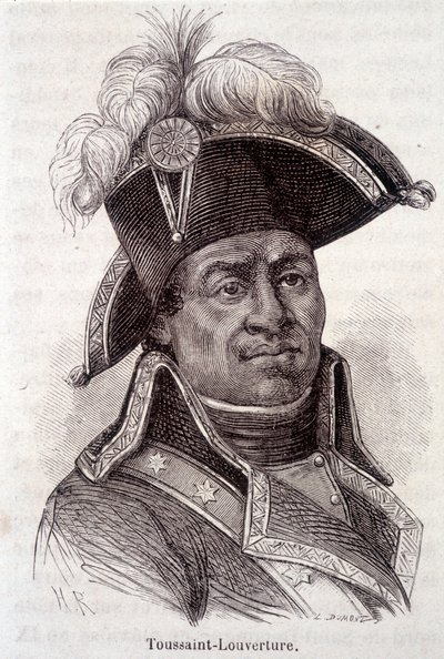 Porträtt av Francois Dominique Toussaint känd som "" Toussaint-Louverture" (Toussaint Louverture av Unknown artist