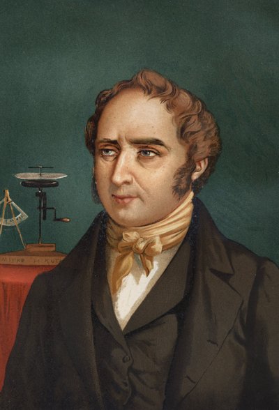 Porträtt av Francis Arago. (1786-1853). ur "Science and its Men" av Louis Figuier. Barcelona 1881 av Unknown artist