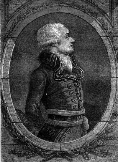 Porträtt av general Dumouriez. Charles Francois du Perier, dit du Perier du Mourier sedan fransk general Dumouriez (1739 - 1823). av Unknown artist