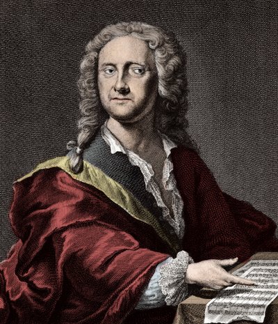 Porträtt av Georg Philipp Telemann (1681 -1767), tysk kompositör av Unknown artist