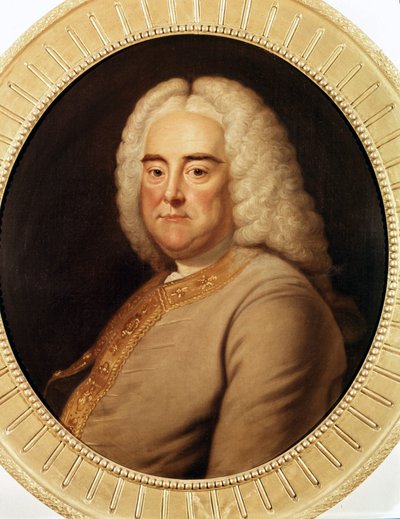 Porträtt av George Frederick Handel (Georg Friedrich Handel av Unknown artist