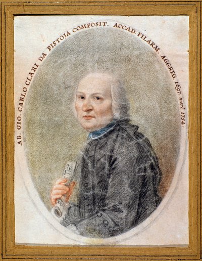 Porträtt av Giovanni Carlo Maria Clari (akvarell) av Unknown artist