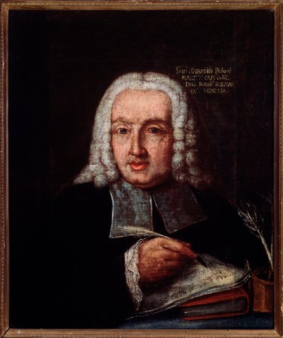 Porträtt av Giuseppe Giacomo Saratelli (1714-1762) italiensk kompositör och organist Anonym målning. 1700-talet. Bologna, Civic Museum Museum av Unknown artist