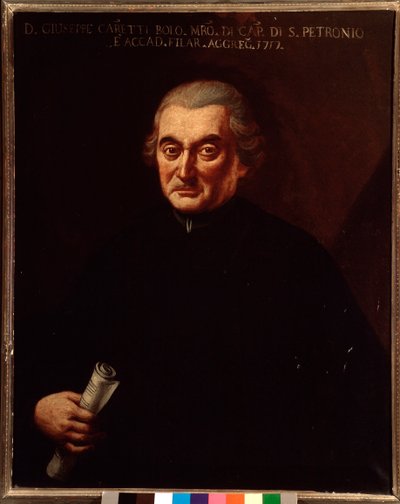 Porträtt av Giuseppe Maria Caretti (1690-1774) italiensk kompositör Anonym målning. 1700-talet. Bologna, Civic Museum Museum av Unknown artist