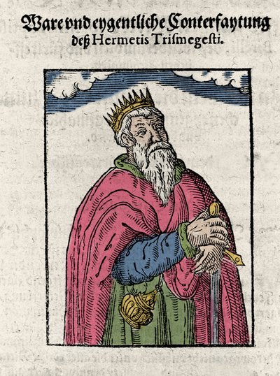 Porträtt av Hermes Trimegiste (Trismegistus), astrolog, av Unknown artist