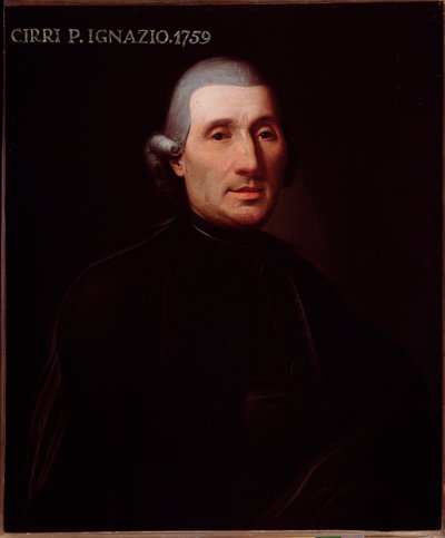 Porträtt av Ignazio Cirri (1711-1787) italiensk kompositör Anonym målning. 1700-talet. Bologna, civilt bibliografiskt museum av Unknown artist