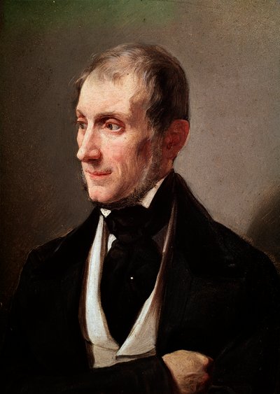 Porträtt av den italienske romanförfattaren och poeten Tommaso Grossi (1790-1853) Anonym målning. 1800-talets Milano, Museo di Milano - Porträtt av den italienske poeten och romanförfattaren Tommaso Grossi 1790-1853. Anonym målning av Unknown artist
