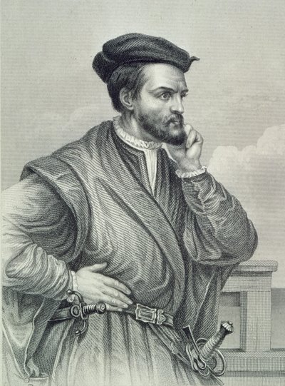 Porträtt av Jacques Cartier av Unknown artist