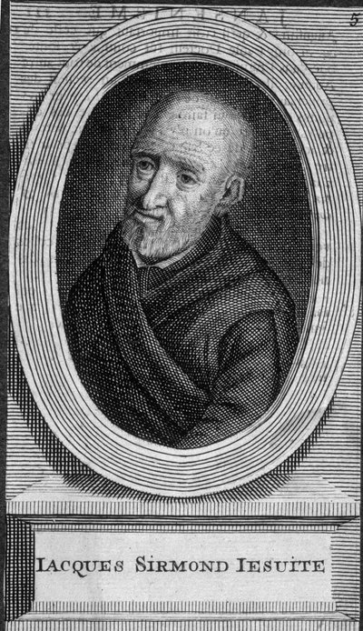 Porträtt av Jacques Sirmond, jesuit - n.d. av Unknown artist