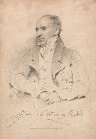 Porträtt av James Ward, R.A. av Unknown artist