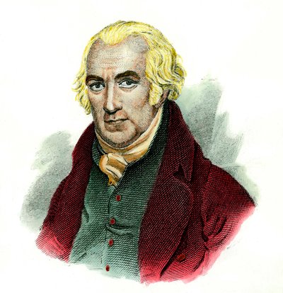 Porträtt av James Watt (1736 - 1819) skotsk ingenjör. av Unknown artist
