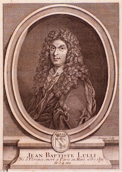 Porträtt av Jean Baptiste Lully (gravyr av Unknown artist