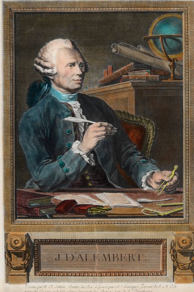 Porträtt av Jean Le Rond d