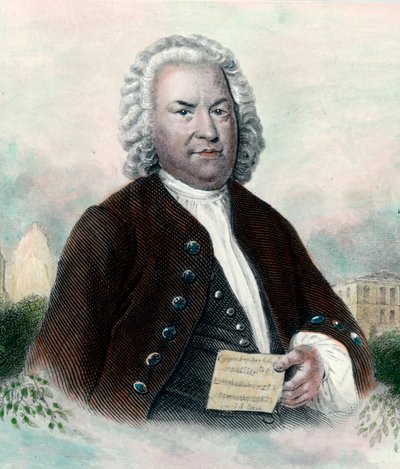 Porträtt av Jean Sebastien Bach (Johann Sebastian Bach av Unknown artist