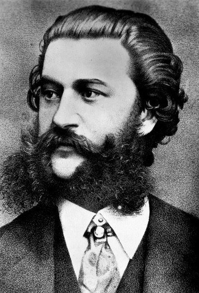 Porträtt av Johann Strauss (1825-1899). av Unknown artist