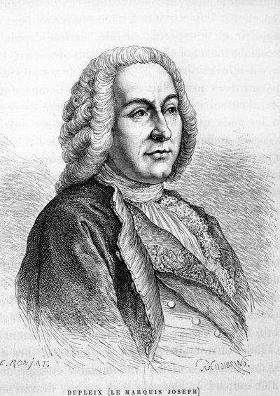 Porträtt av Joseph François Dupleix (1697-1763), fransk kolonialadministratör av Unknown artist