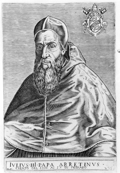 Porträtt av Jules III (1487 - 1555). av Unknown artist