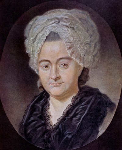Porträtt av Katharina Elisabeth Textor (teckning) av Unknown artist