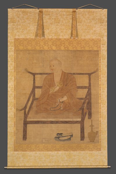 Porträtt av Kobo Daishi (Kukai) av Unknown artist