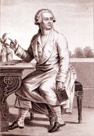 Porträtt av Lavoisier (1743-1794). av Unknown artist