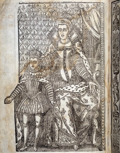 Porträtt av Louis XIII barn och Marie de Medici. av Unknown artist