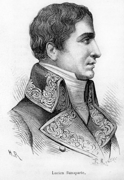 Porträtt av Lucien Bonaparte (1775-1840), andre bror till Napoleon Bonaparte. av Unknown artist