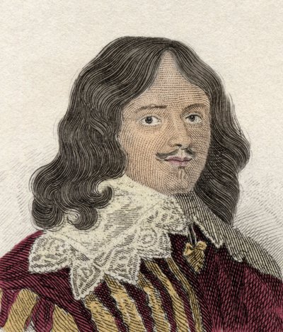 Porträtt av Lucius Cary (cirka 1610-1643), 2:e Viscount Falkland, politiker, militär och engelsk författare. Gravyr av 1800-talet. av Unknown artist
