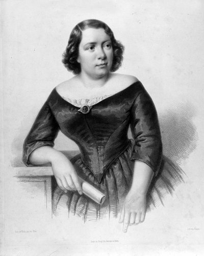 Porträtt av Marietta Alboni (1826-1894), italiensk kontraltosångerska. av Unknown artist