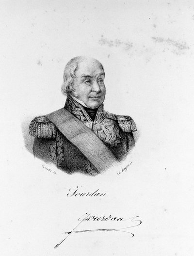 Porträtt av marskalk Jean Baptiste Jourdan (1762 - 1833). av Unknown artist