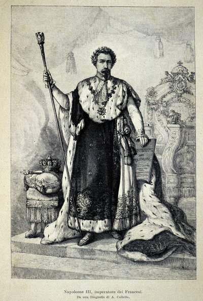 Porträtt av Napoleon III som kejsare av Unknown artist