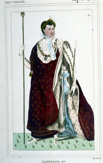 Porträtt av Napoleon I (1769 - 1821) i kejsardräkt. av Unknown artist