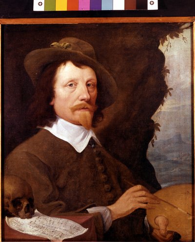 Porträtt av Nicholas Lanier (Laniere) av Unknown artist