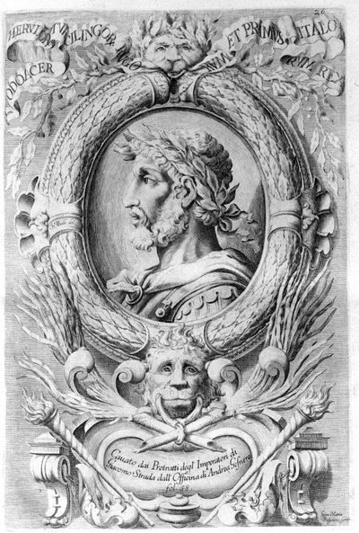 Porträtt av Odoacre (433 - 493). av Unknown artist