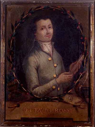 Porträtt av Ottavio Bossi, italiensk kompositör (målning av Unknown artist