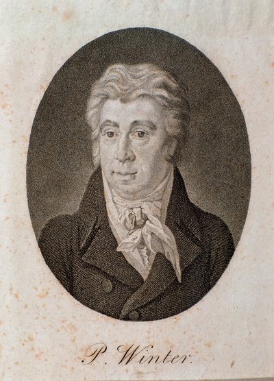Porträtt av Peter Winter (gravyr av Unknown artist
