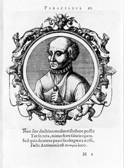 Porträtt av Philipp Aureolus Theophrastus Bombast von Hohenheim Paracelsus av Unknown artist