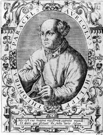 Porträtt av Philipp Aureolus Theophrastus Bombast von Hohenheim Paracelsus av Unknown artist