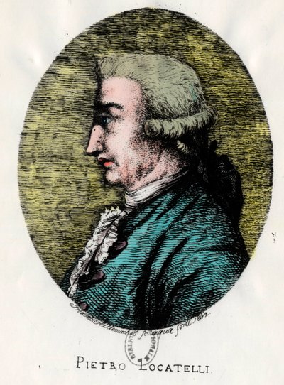 Porträtt av Pietro Locatelli av Unknown artist